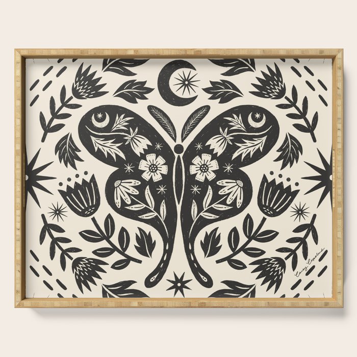 Luna Moth Serving Tray Gallery Image 1