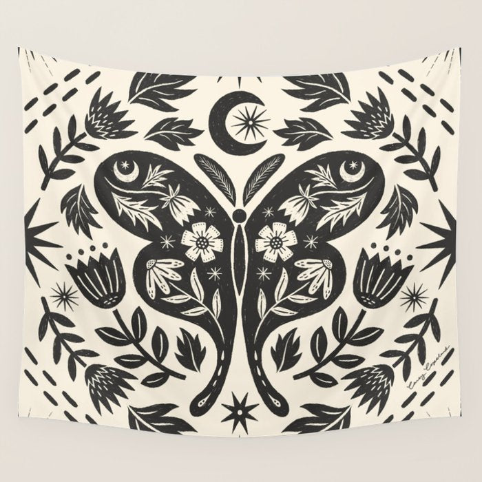 Luna Moth Wall Tapestry Gallery Image 1