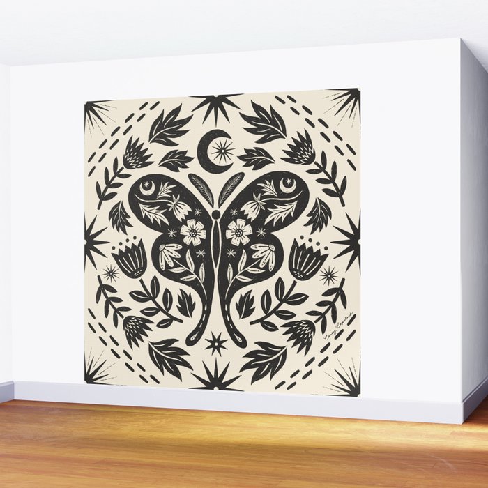 Luna Moth Wall Mural Gallery Image 2