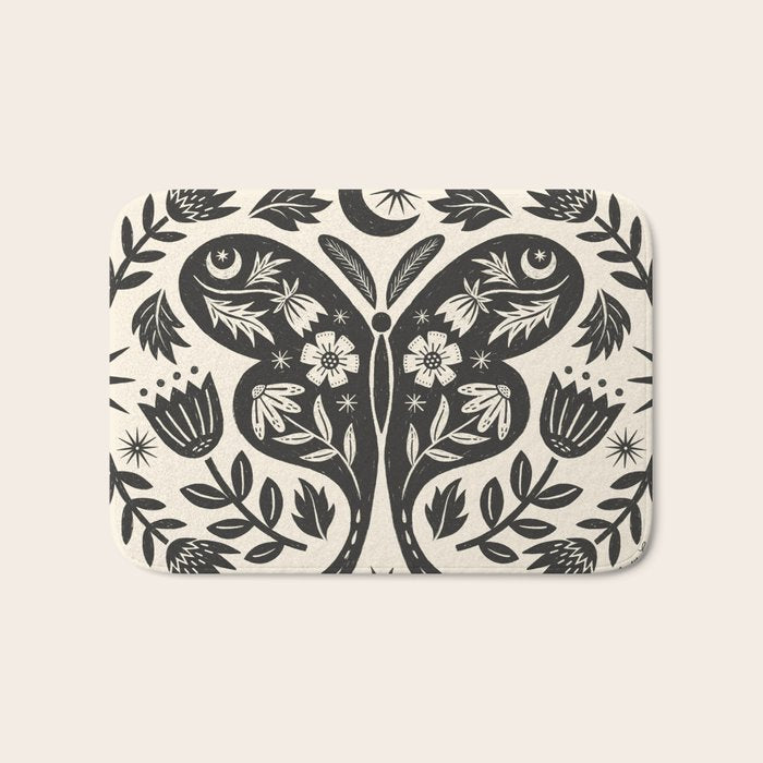 Luna Moth Bath Mat Gallery Image 1