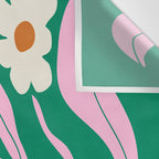 Lavender & Tropical Green: Les Fleurs | Flower Market Color Series 08 Wall Tapestry Gallery Image 3