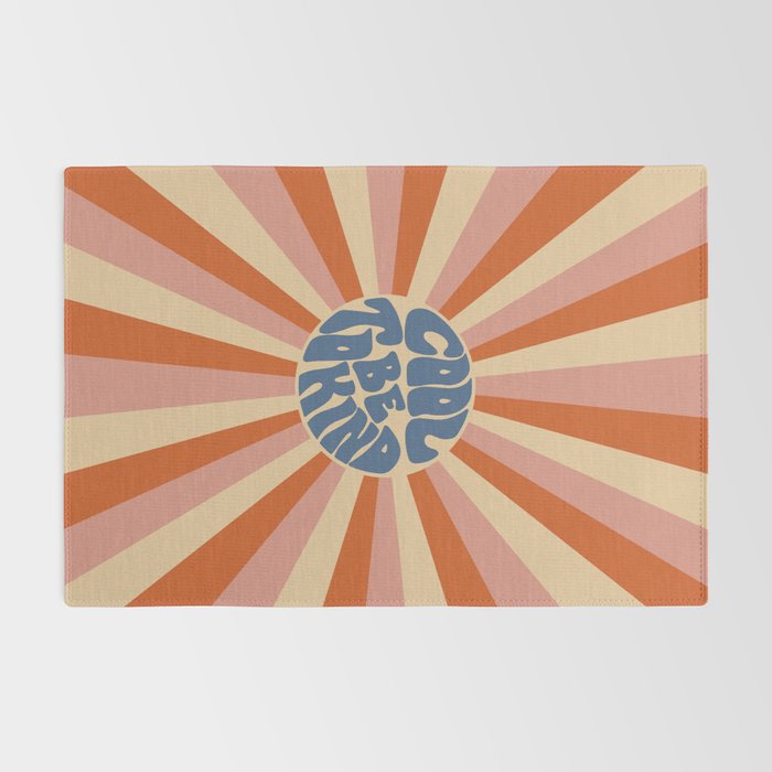 Cool to be Kind - Pink, Red and Blue  Rug Gallery Image 2