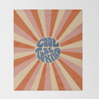 Cool to be Kind - Pink, Red and Blue  Throw Blanket Gallery Image 2