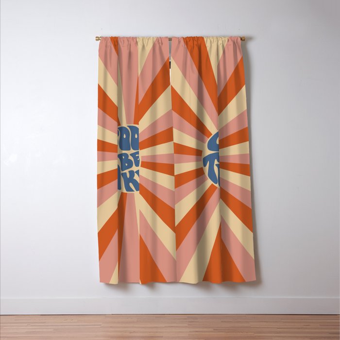 Cool to be Kind - Pink, Red and Blue  Window Curtain Gallery Image 3
