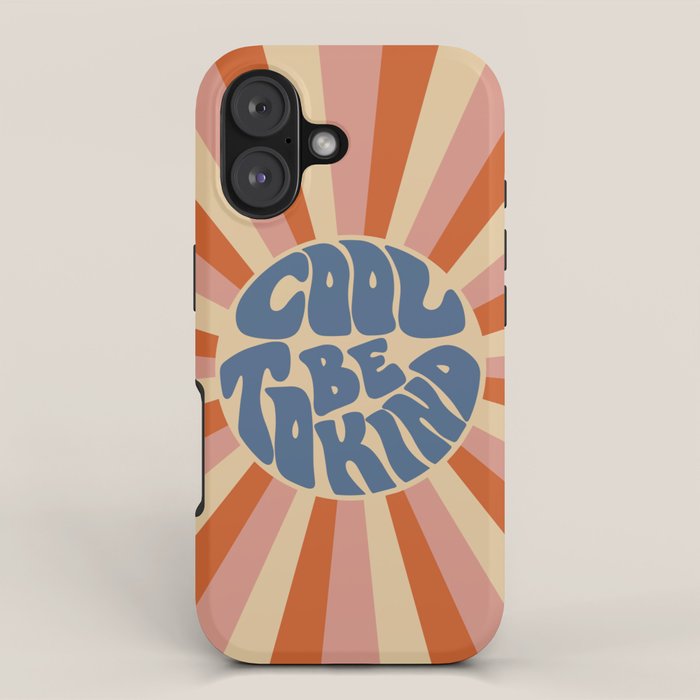 Cool to be Kind - Pink, Red and Blue  iPhone Case Gallery Image 1