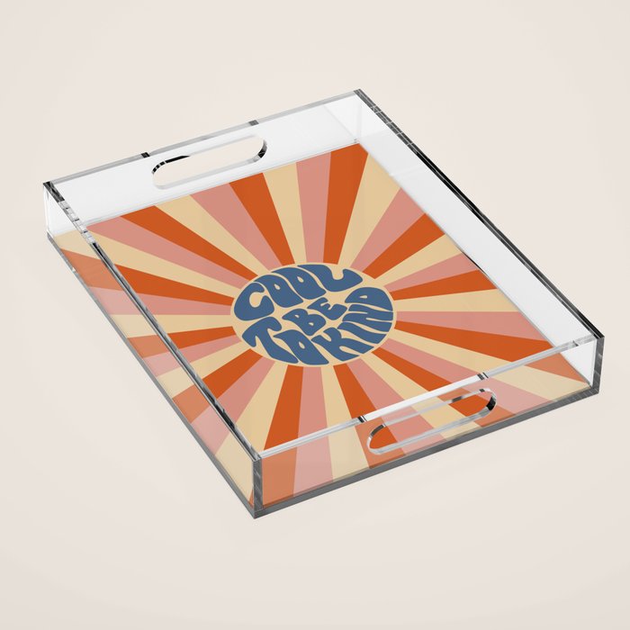 Cool to be Kind - Pink, Red and Blue  Acrylic Tray Gallery Image 1