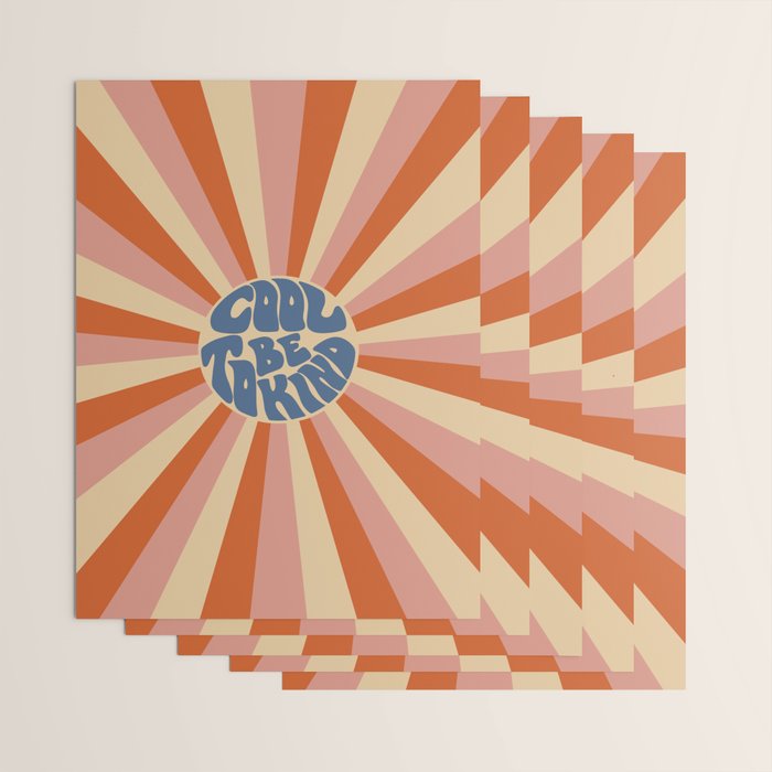 Cool to be Kind - Pink, Red and Blue  Wrapping Paper Gallery Image 3