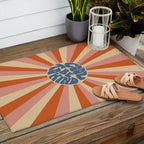 Cool to be Kind - Pink, Red and Blue  Outdoor Rug Gallery Image 2