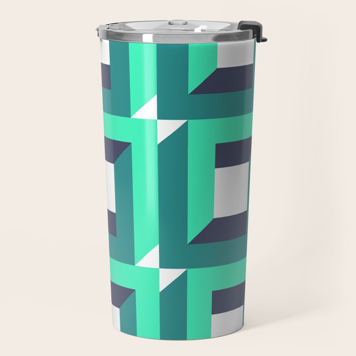 Modern Geometric 74B Travel Mug Gallery Image 2