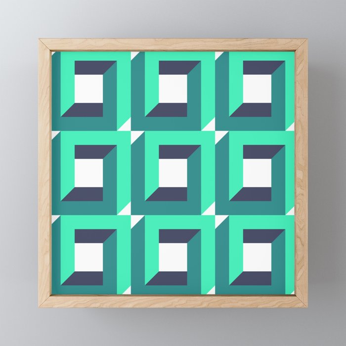 Modern Geometric 74B Mini Art Print Gallery Image 1