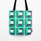 Modern Geometric 74B Tote Bag Gallery Image 1