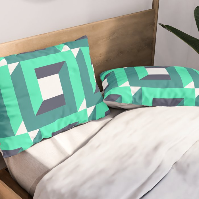 Modern Geometric 74B Pillow Sham Gallery Image 2