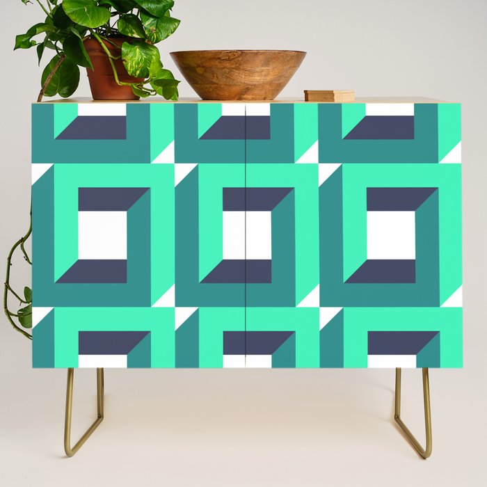 Modern Geometric 74B Credenza Gallery Image 1