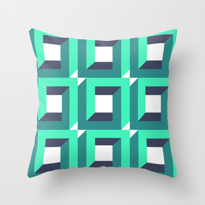 Modern Geometric 74B Throw Pillow Gallery Image 1