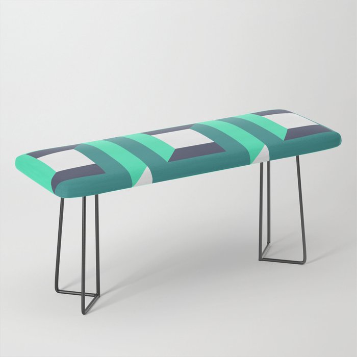 Modern Geometric 74B Bench Gallery Image 1