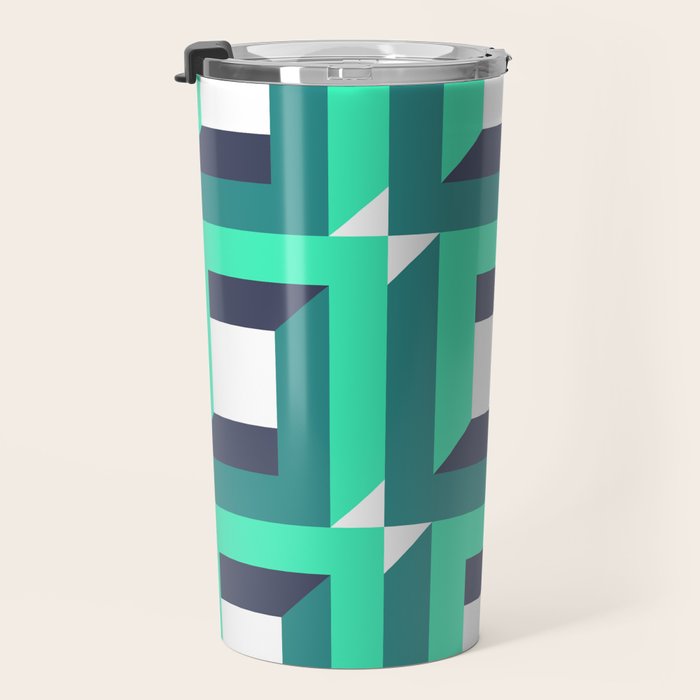 Modern Geometric 74B Travel Mug Gallery Image 3