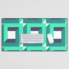 Modern Geometric 74B Desk Mat Gallery Image 1