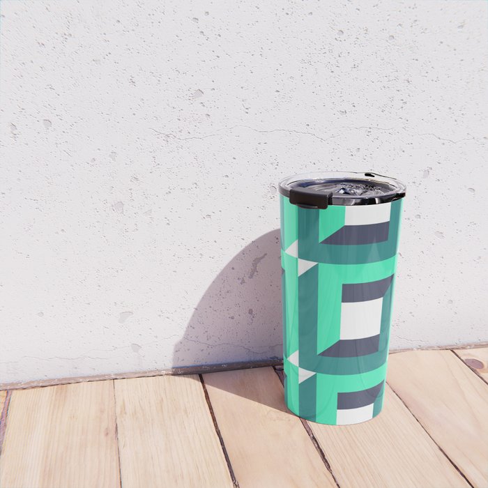 Modern Geometric 74B Travel Mug Gallery Image 4