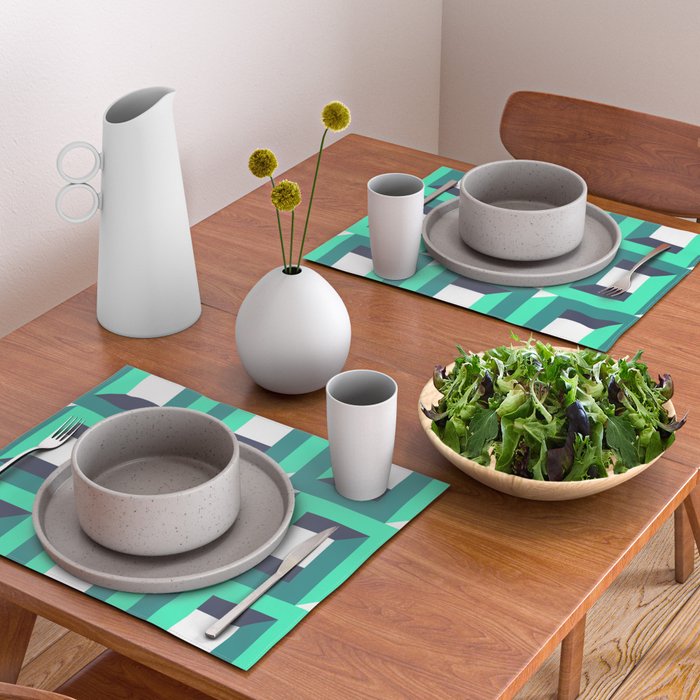 Modern Geometric 74B Placemat Gallery Image 2