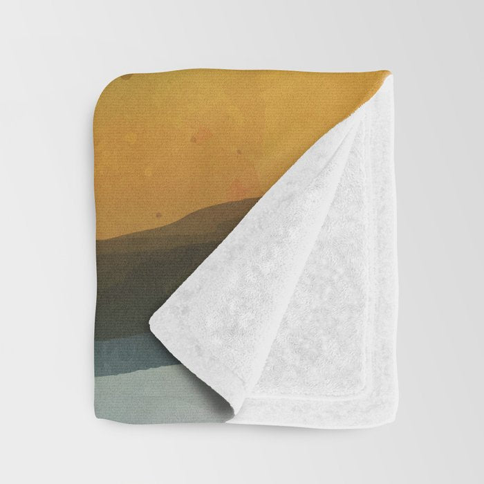 Morning by the mountain stream Throw Blanket Gallery Image 3