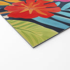 Exotic Garden Escape Multicolor Modern Botanical Art Welcome Mat Gallery Image 2