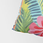 Exotic Garden Escape Multicolor Modern Botanical Art Pillow Sham Gallery Image 4