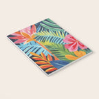 Exotic Garden Escape Multicolor Modern Botanical Art Notebook Gallery Image 3