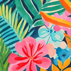 Exotic Garden Escape Multicolor Modern Botanical Art Coffee Mug Gallery Image 2