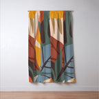 Abstract Art Jungle Window Curtain Gallery Image 3