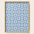 Moroccan patchwork tile - blue Serving Tray Gallery Image 1