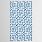 Moroccan patchwork tile - blue Tablecloth Gallery Image 2