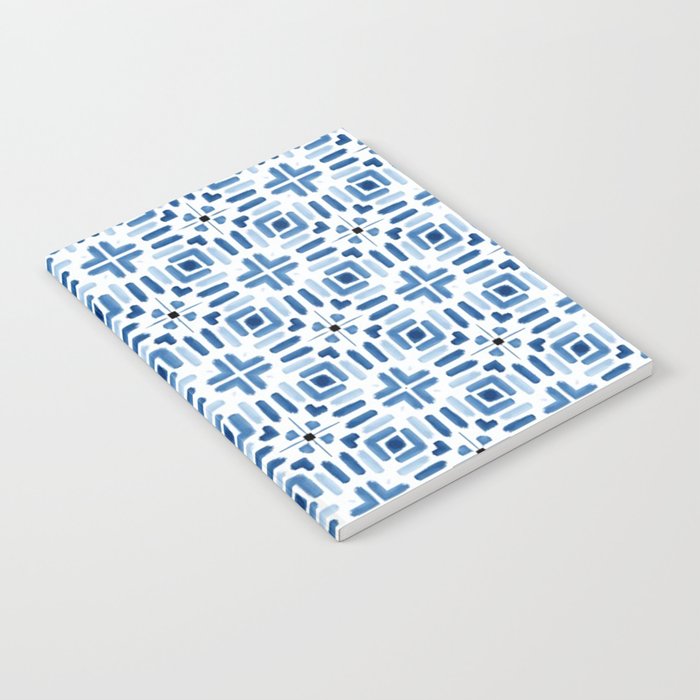 Moroccan patchwork tile - blue Notebook Gallery Image 1