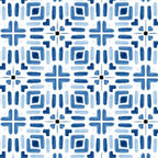 Moroccan patchwork tile - blue Coffee Mug Gallery Image 2