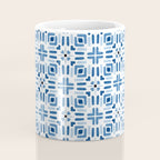 Moroccan patchwork tile - blue Coffee Mug Gallery Image 4