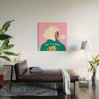 She is Fierce Pink and Green Wood Wall Art Gallery Image 2