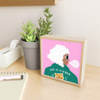 She is Fierce Pink and Green Mini Art Print Gallery Image 2