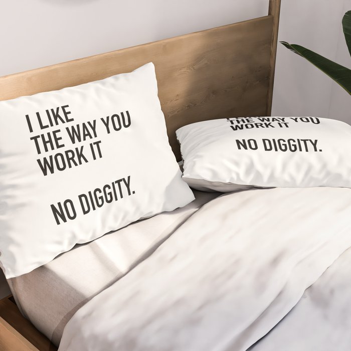 I Like The Way You Work It No Diggity Pillow Sham Gallery Image 2