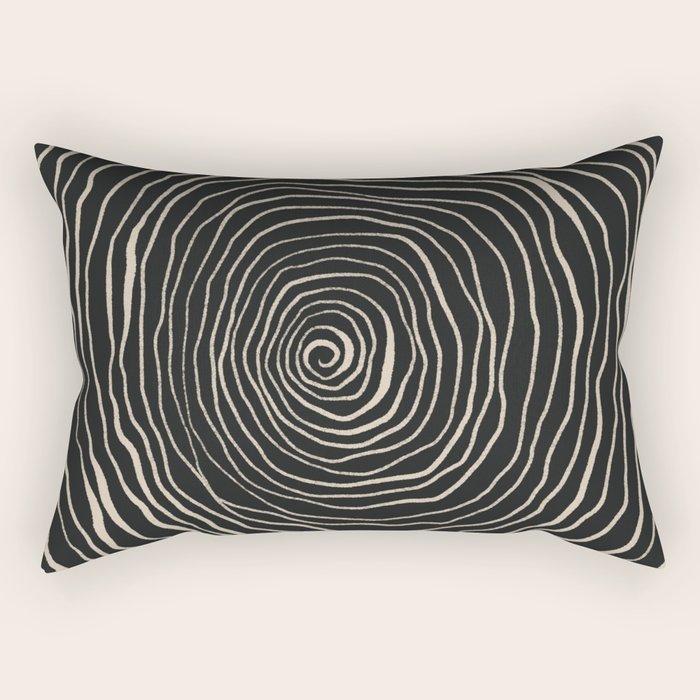 Strokes 07: Nero Black Edition  Rectangular Pillow Gallery Image 1
