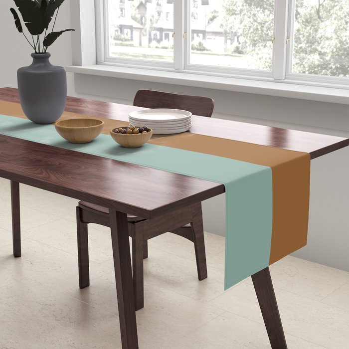 Color Block Abstract X Table Runner Gallery Image 2