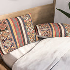 Salé  Antique Morocco North African Flatweave Rug Print Pillow Sham Gallery Image 2