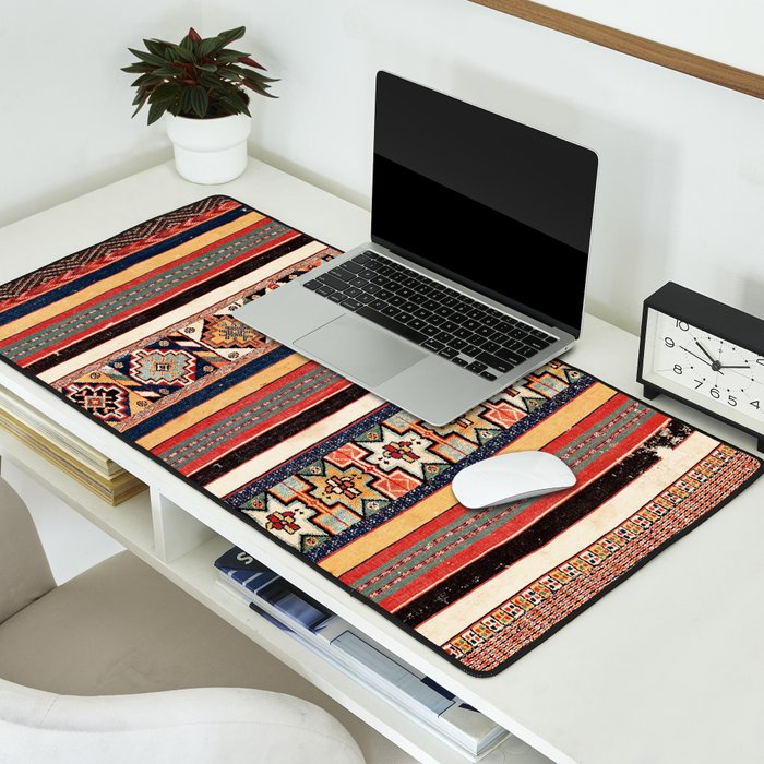 Salé  Antique Morocco North African Flatweave Rug Print Desk Mat Gallery Image 2