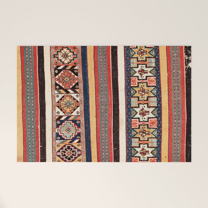 Salé  Antique Morocco North African Flatweave Rug Print Welcome Mat Gallery Image 1