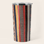 Salé  Antique Morocco North African Flatweave Rug Print Travel Mug Gallery Image 1