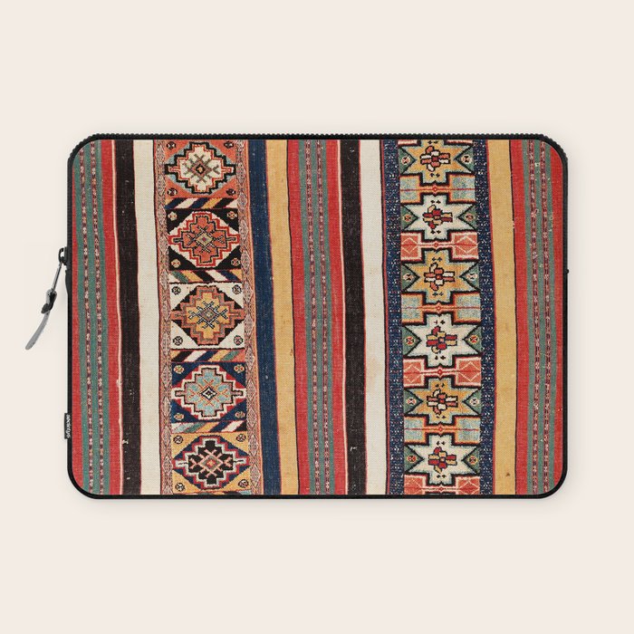Salé  Antique Morocco North African Flatweave Rug Print Laptop Sleeve Gallery Image 1