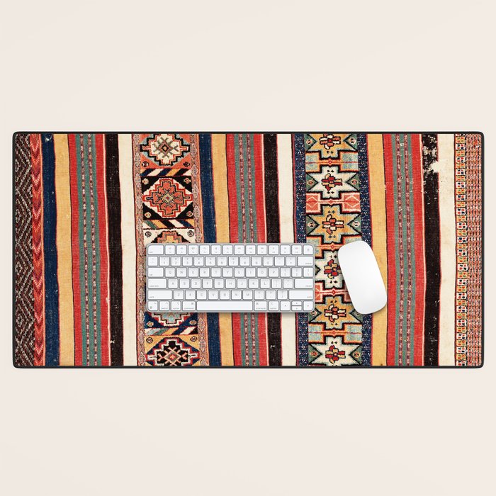 Salé  Antique Morocco North African Flatweave Rug Print Desk Mat Gallery Image 1