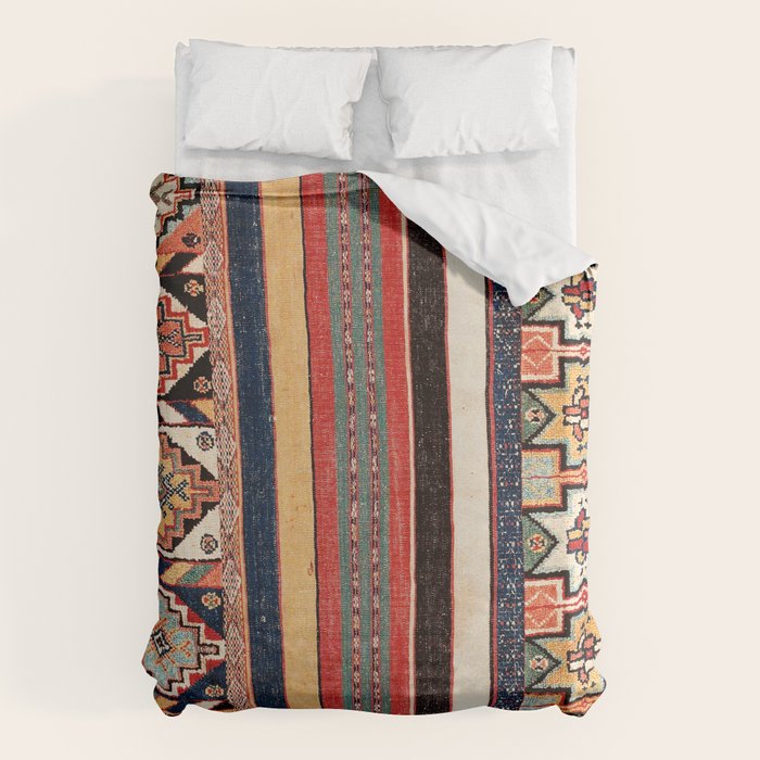 Salé  Antique Morocco North African Flatweave Rug Print Duvet Cover Gallery Image 6