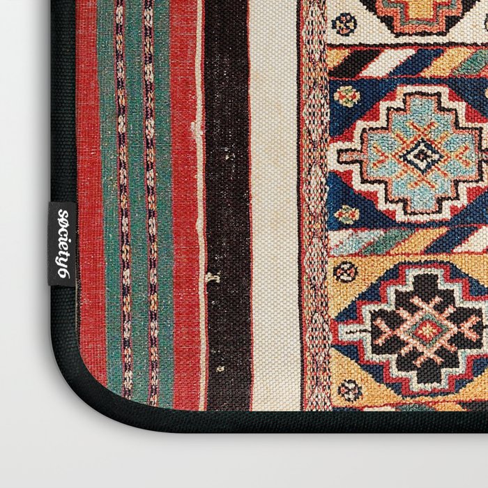 Salé  Antique Morocco North African Flatweave Rug Print Laptop Sleeve Gallery Image 3