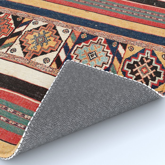 Salé  Antique Morocco North African Flatweave Rug Print Rug Gallery Image 4