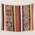 Salé  Antique Morocco North African Flatweave Rug Print Wall Tapestry Gallery Image 4