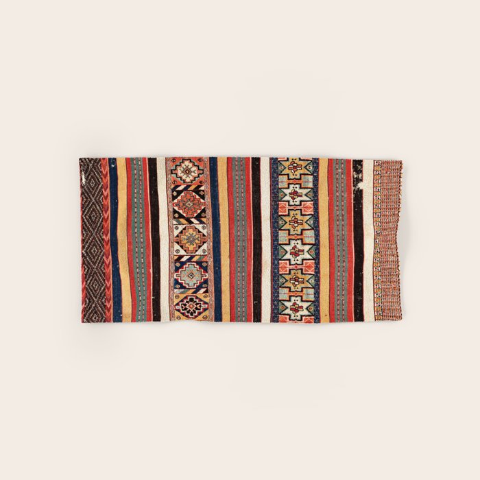 Salé  Antique Morocco North African Flatweave Rug Print Bath Towel Gallery Image 1